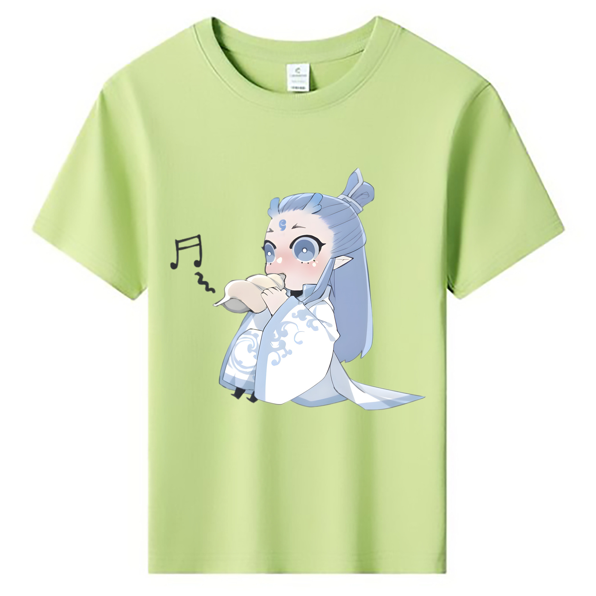 （画像用） Ne Zha 2 ナタ 魔童の大暴れ 綿100％キッズTシャツ（フロントプリント）